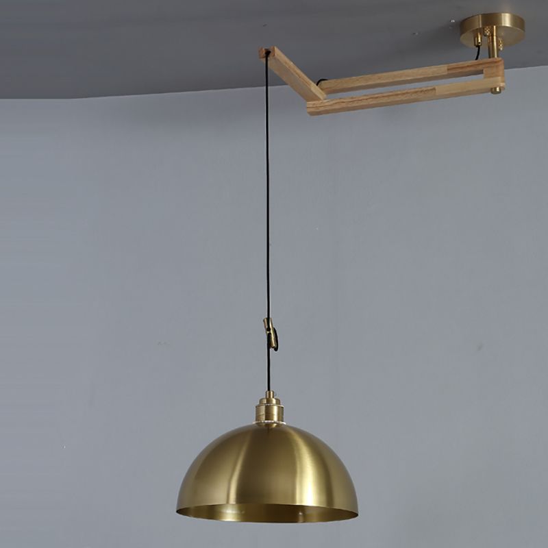 Modern Minimalist Hanging Light Wooden Pendant Lighting Fixture for Sitting Room