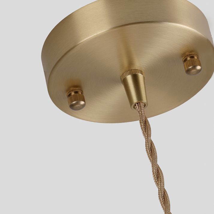 Icy Clear Glass Hanging Lamp Geometric Pattern 1 Light Bowl Tiffany-Style Pendant Light Fixture