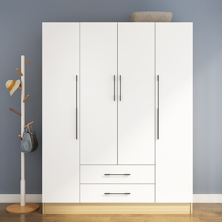 Engineered Wood Wardrobe Armoire Modern Style Wardrobe for Bedroom