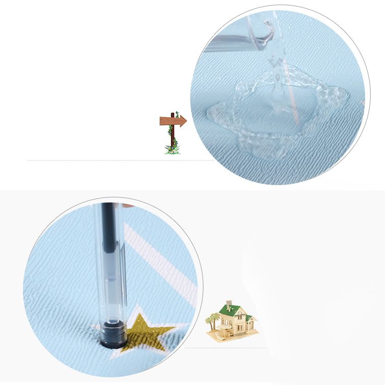 Contemporary Wall Ceiling Cartoon Print Peel and Stick Waterproof Wall Panel