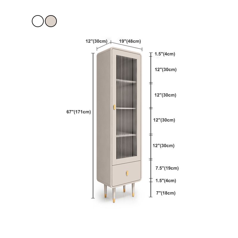 Modernes Standard -Bücherregal Back -Bücherregal mit Schubladen und Tür