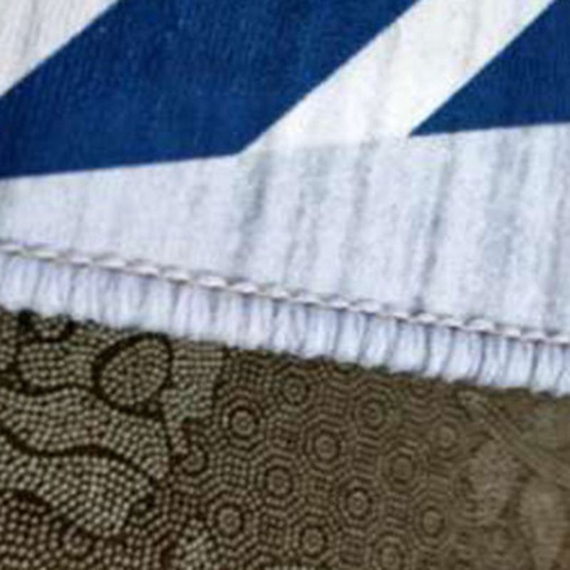 Abstract Rug Polyester Contrast Color Rug Stain Resistant Rug for Living Room