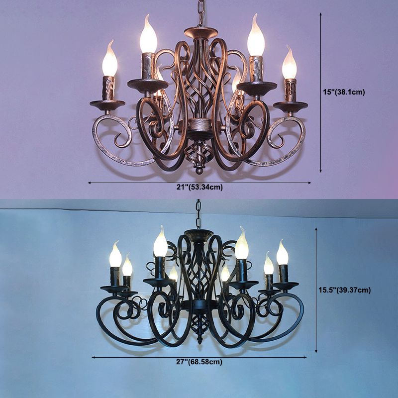 Einzigartige Kronleuchterlichter traditioneller Metallanhängerleuchten