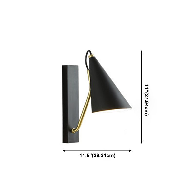 Tapered Wall Sconce Lighting Modern Wall Lamp Metal 1 Light Sconce Light