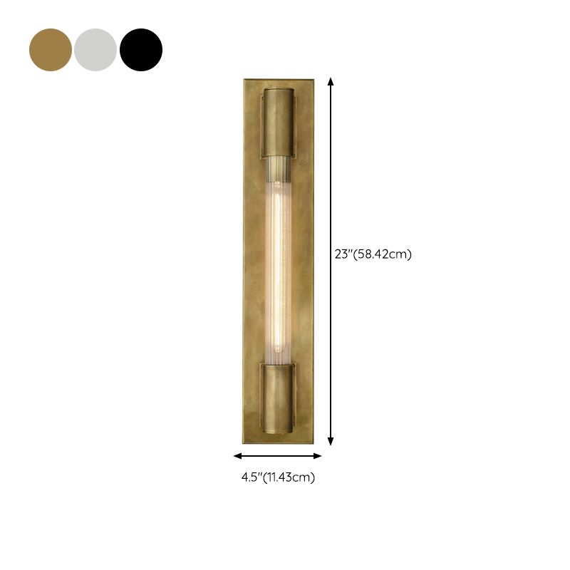 Cylinder Shape Metal Vanity Light Modern Style 1 Light Vanity Light Fixture