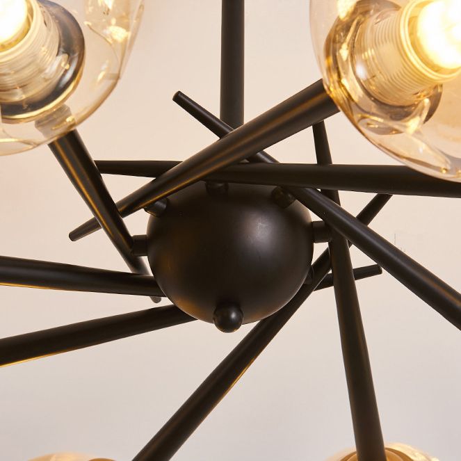 Spherical Chandelier Pendant Light Modern Style Glass Chandelier Lighting Fixture