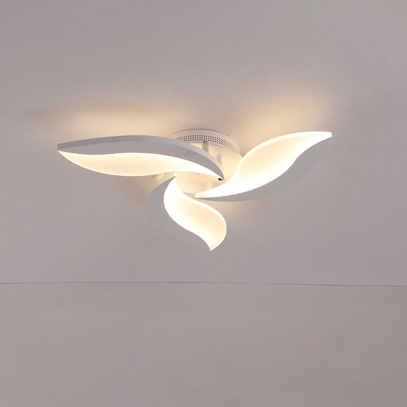 Witte bladvormige inbouwverlichting Hedendaags 3/12/15 lichts Acryl LED semi-inbouw plafondlamp