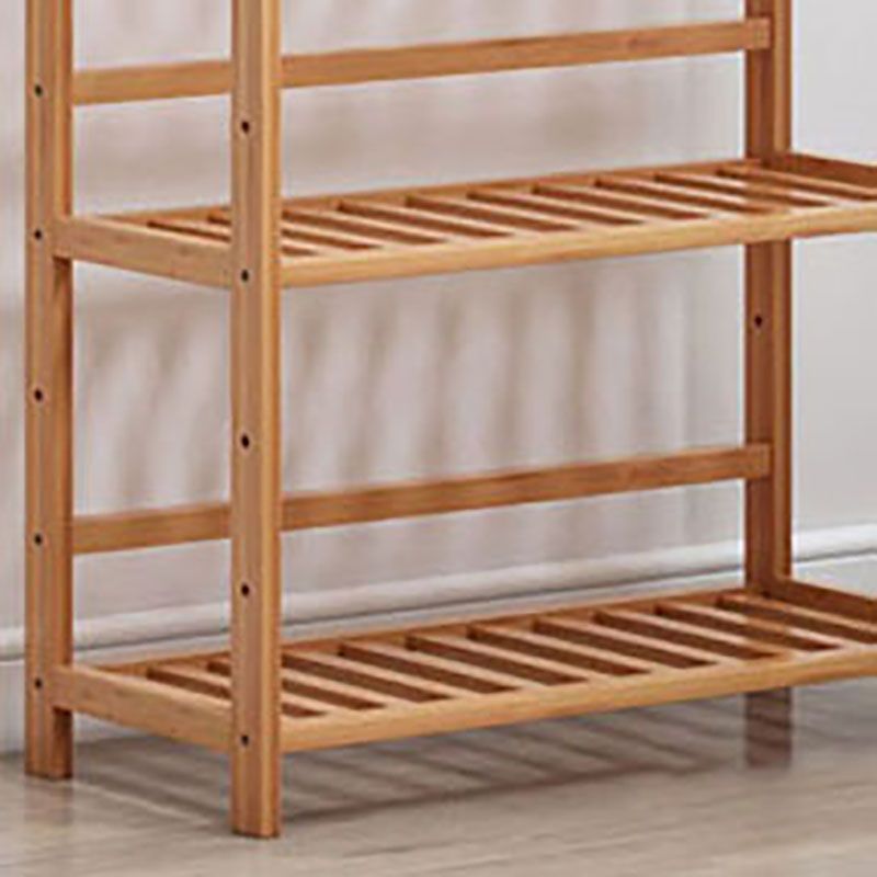 3/4/5-Shelf Manufactured Bookshelf Wood Etagere Natural Scandinavian Vertical Bookcase
