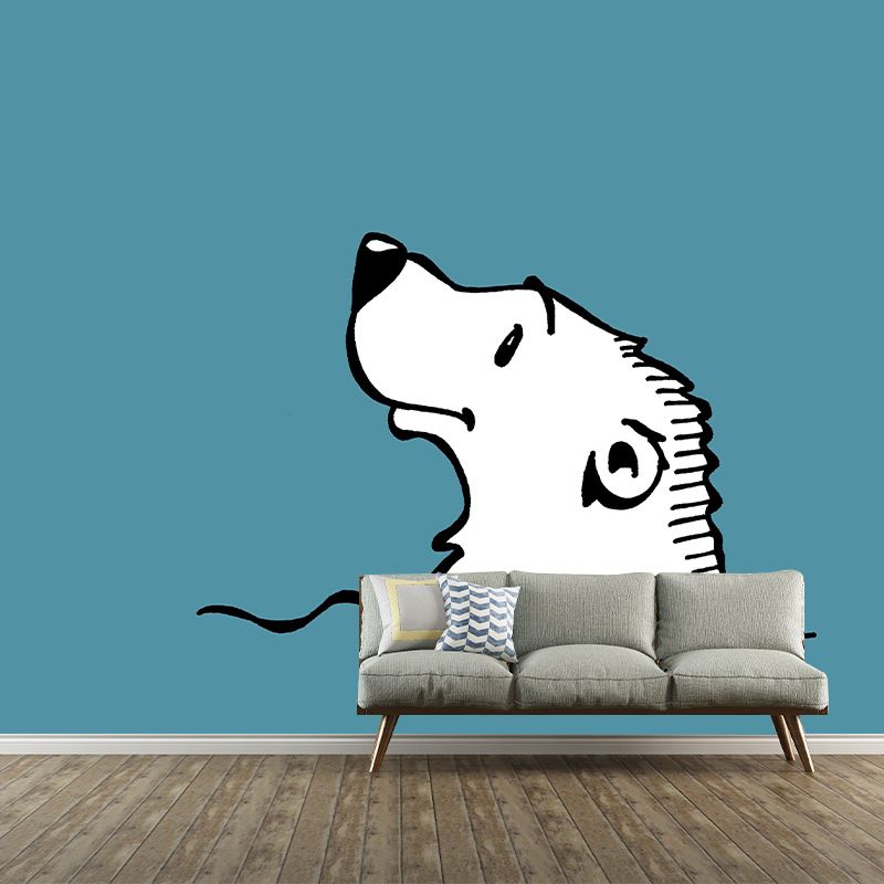 Animals Illustration Resistant Mural Wallpaper Sleeping Room Wall Mural