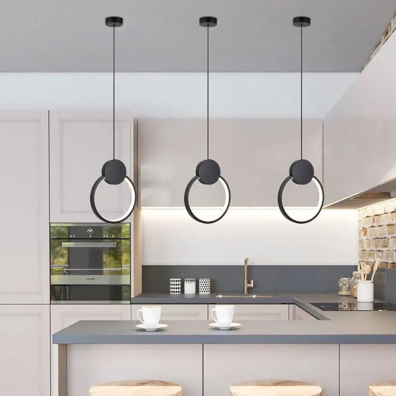 Simple Contemporary Single Head Pendant LED Pendant for Bar Study Room