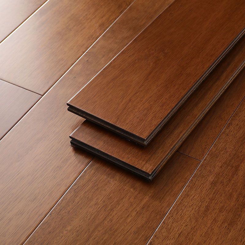 Traditional Wood Flooring Tiles Click-Locking Wire Brushed Hardwood Flooring