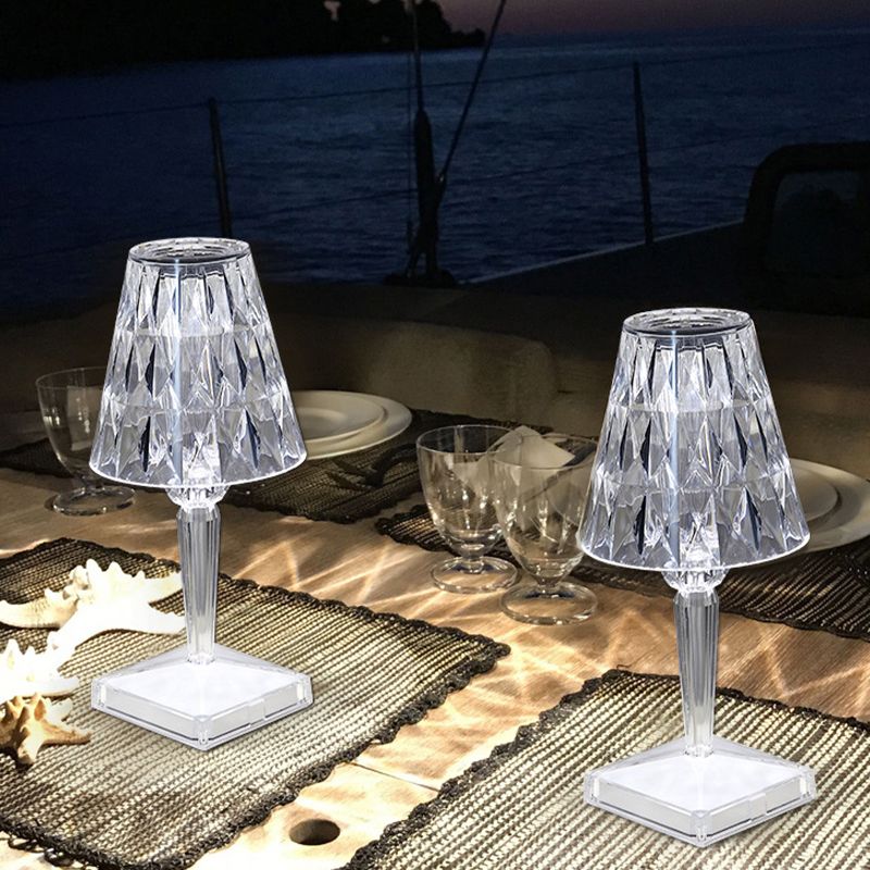 Geometrie vorm tafellamp moderne stijl metaal met één lichttafel licht