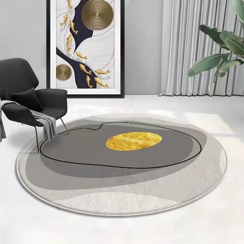 Zwart gradiënt helling tapijt polyester modern tapijt wasbaar tapijt voor woonkamer