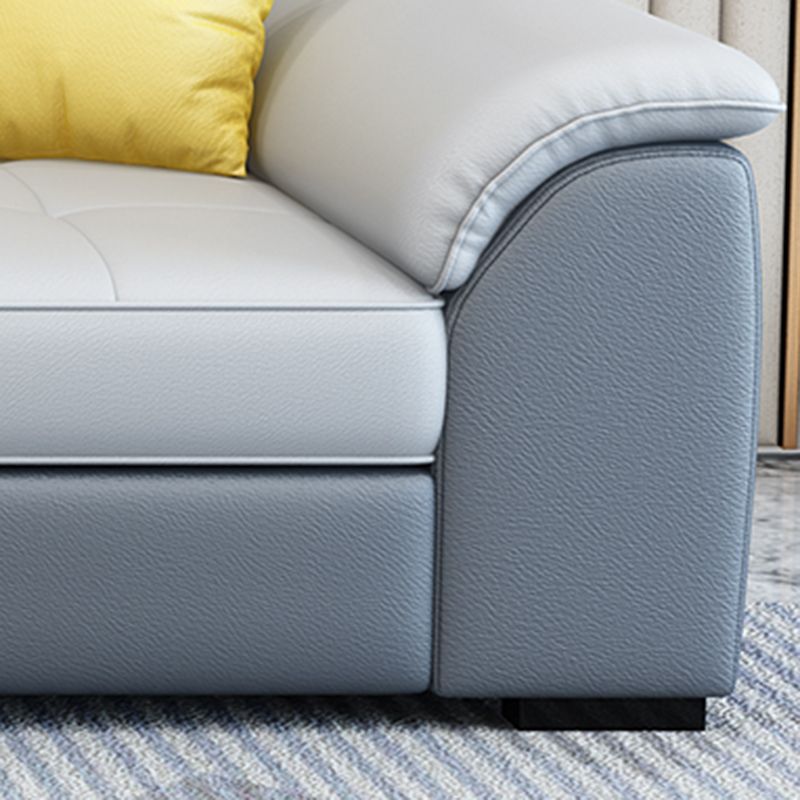 133.07" D x 70.86" W x 35.43" H Pillow Top Arm Sofa with Adjustable Bolster Pillows