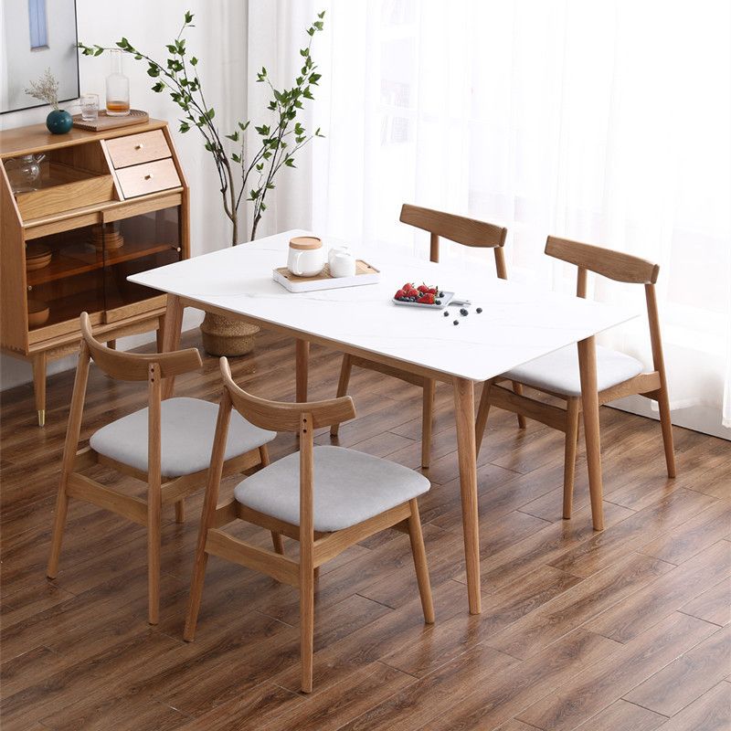 Modern 1/2/4/5 Pieces Dining Set Solid Wood Dining Furniture Set /Separate Items