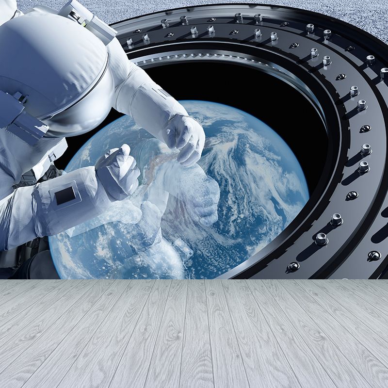 Whole Astronaut Mural Wallpaper for Wall Decor Fictional Boys Bedroom Wall Covering
