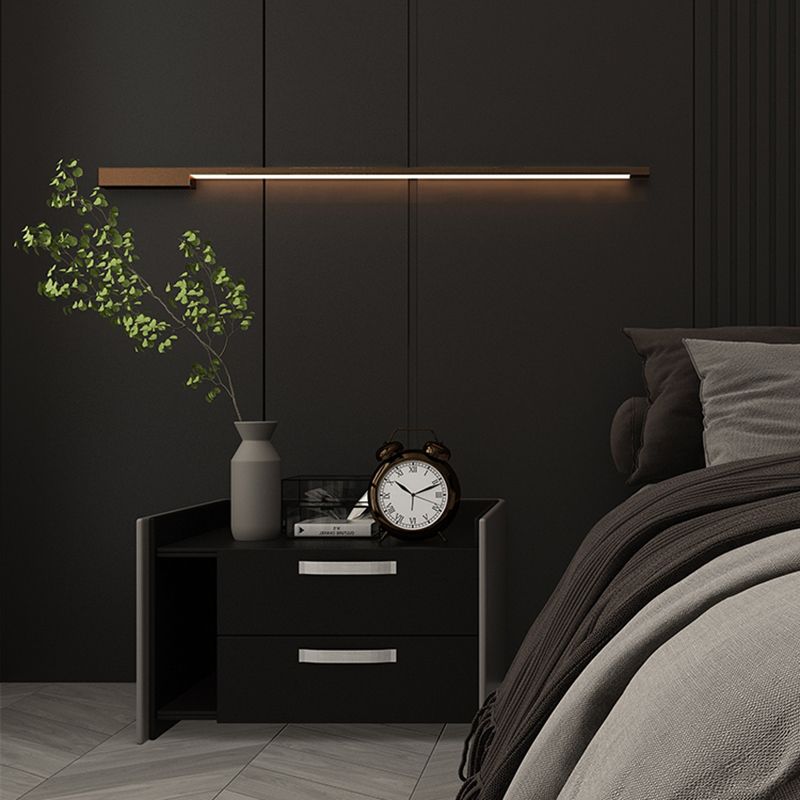 Metal Linear Shape Vanity Lights Modern Style 1 Light Vanity Light Fixtures