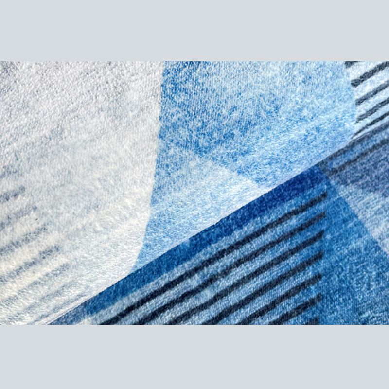 Simplicity Home Decoration Carpet Graphic Print Area Rug Polyester Non-Slip Backing Indoor Carpet