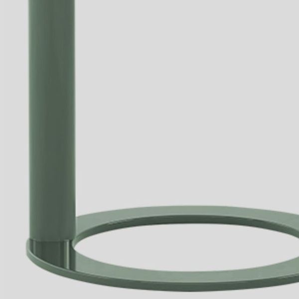 Round C-shape Side Table Modern Metal Sofa Side Accent Table