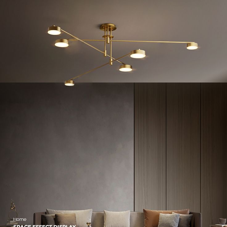 Modern Farmhouse Pendant Lighting Cylinder Chandelier Pendant Light Copper Chandelier