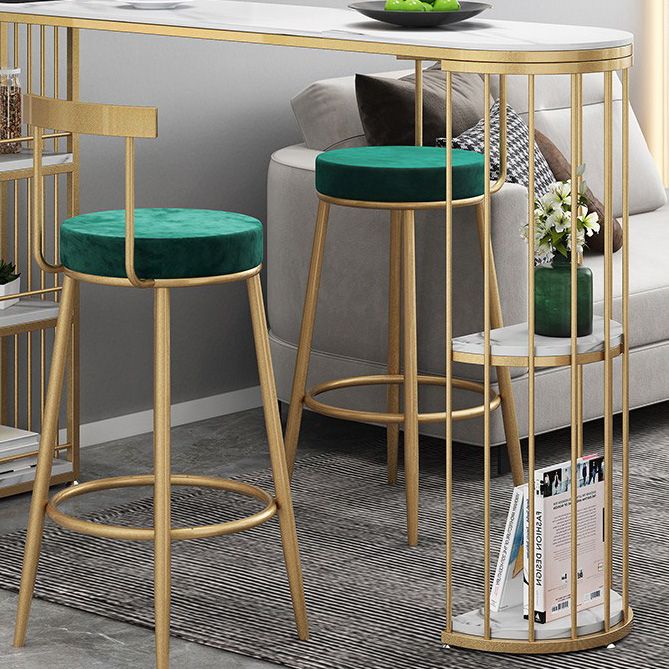 Industrial Style Stone Bar Counter Table Metal Bar Counter Table