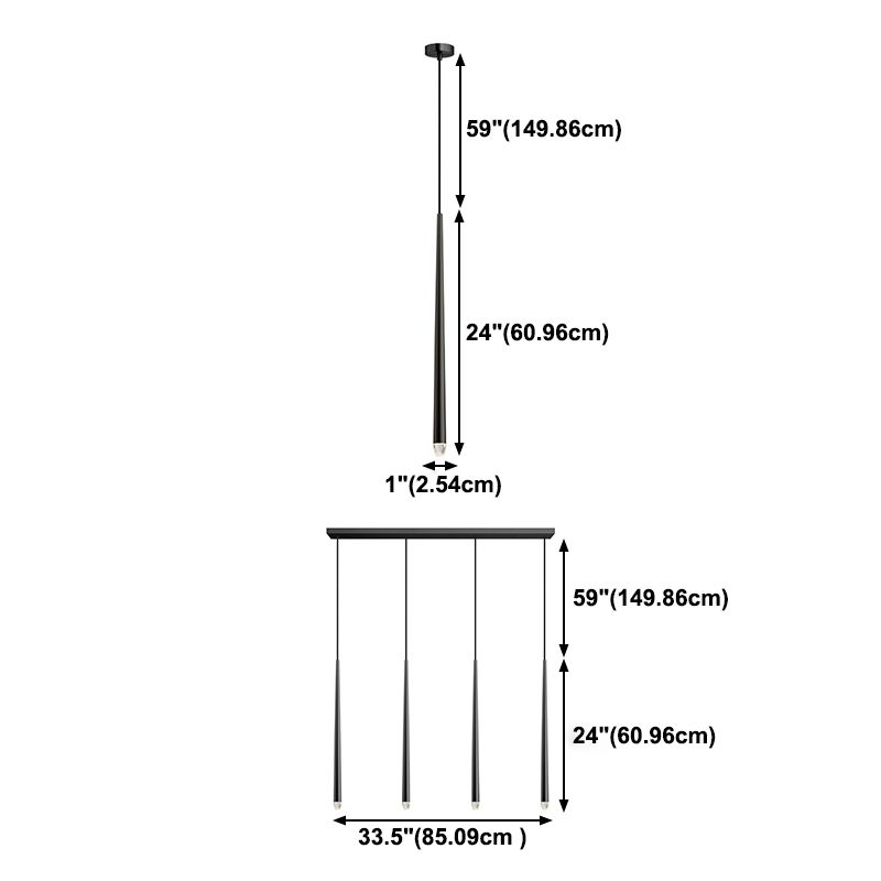 Linearer Kronleuchterleuchter Lichter moderne Anhängerbeleuchtung für die Kücheninsel