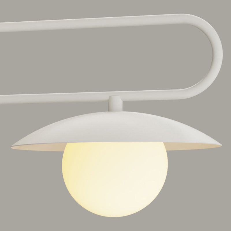 3/4-Light Contemporary Kitchen Island Lighting White Island Pendant Lighting