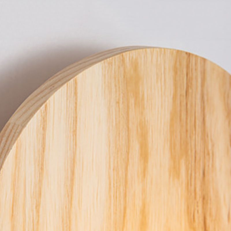 Modernism Metal Wall Light Flush Mount Wood Lighting for Foyer