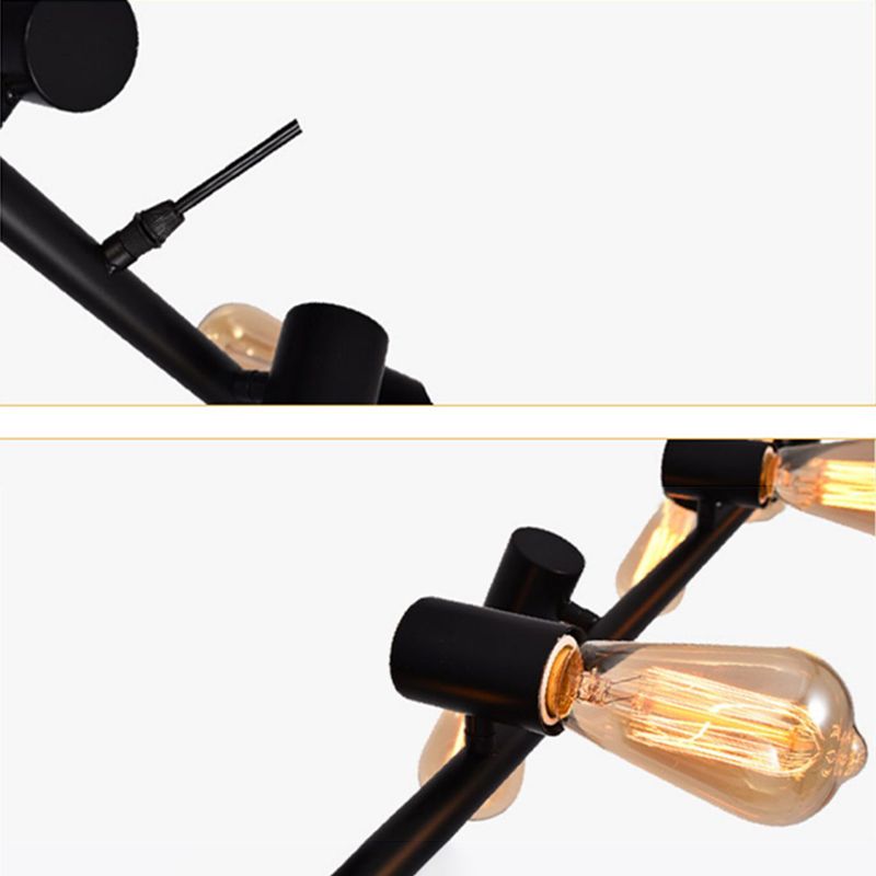 Adjustable Length Hanging Lamp Post-Modern Style Metal Island Light for Kitchen