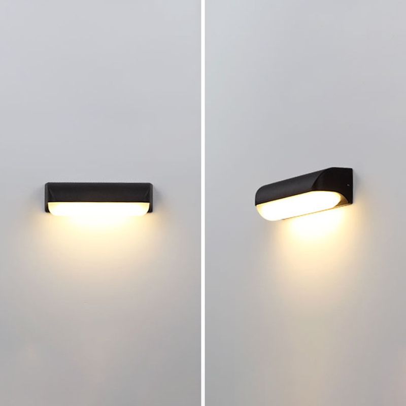 Moderna lampada a parete ovale in alluminio Light Sconce Light per balcone