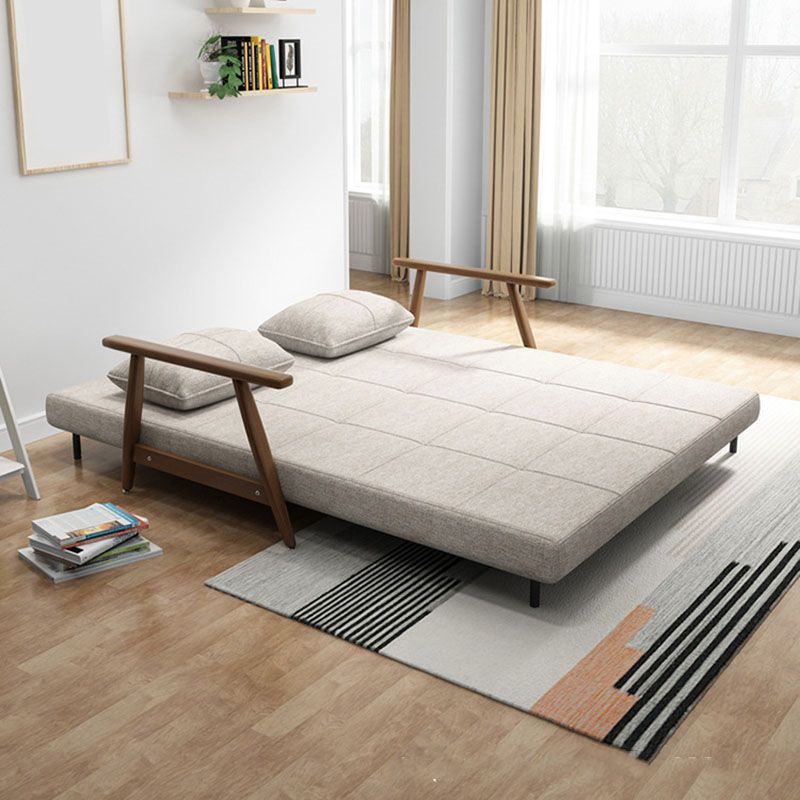 Convertible Sofa Square Arm Tight Back Sofa Bed 34.65 Inch Wide