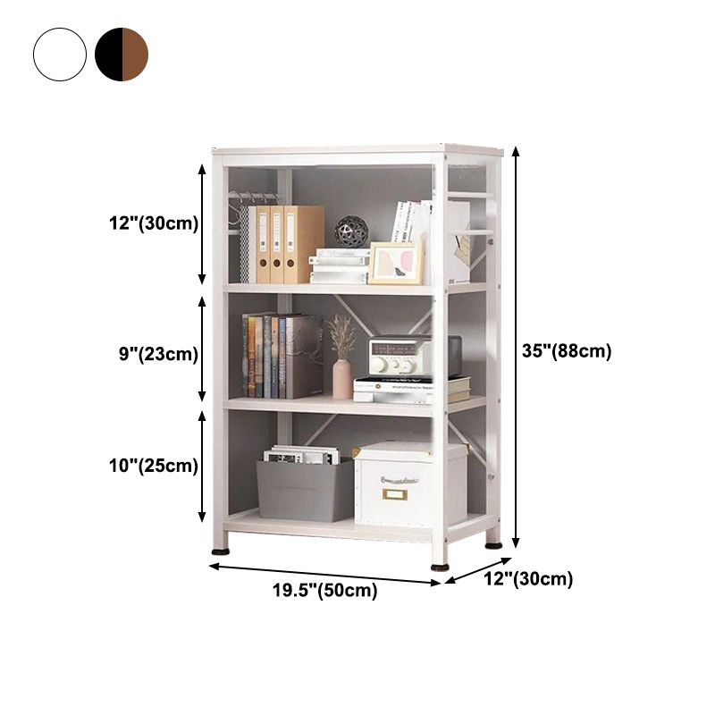 Industrielle vertikale offene Bücherregal -Metallrahmen -Holzregal -Bücherregal