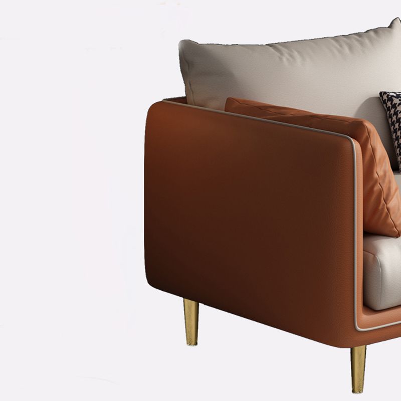Stain-Resistant Living Room Sofa Pillow Top Arm Standard Settee