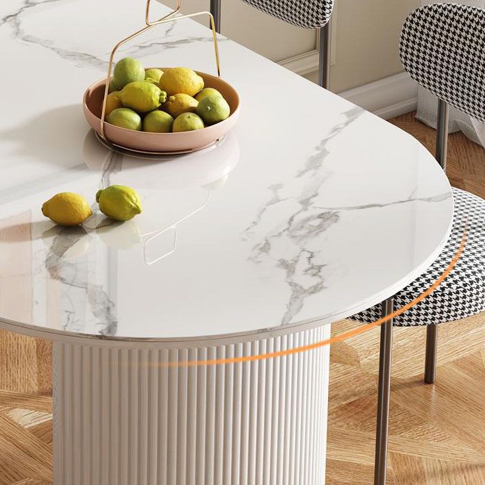 Dining Room Dinner Kitchen Table Double Pedestal Stone Dining Table