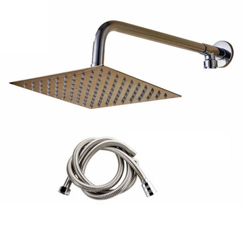 Swivel Rain Shower Head Wall-Mount Full Copper Pressurized Shower