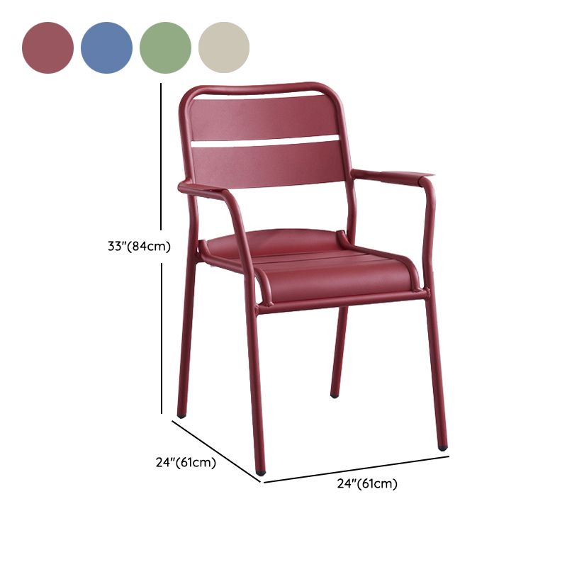 Contemporary Bistro Table Set 1/3/4/5 Pcs Metal Bistro Set for Small Places