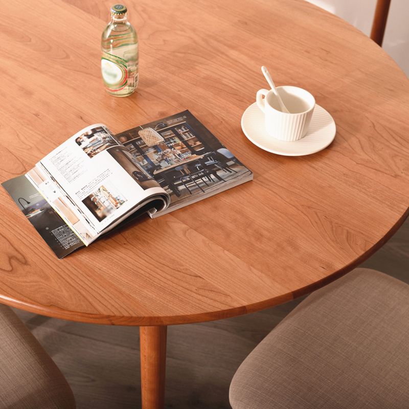 Table à manger à double piédestal en bois massif simplicité