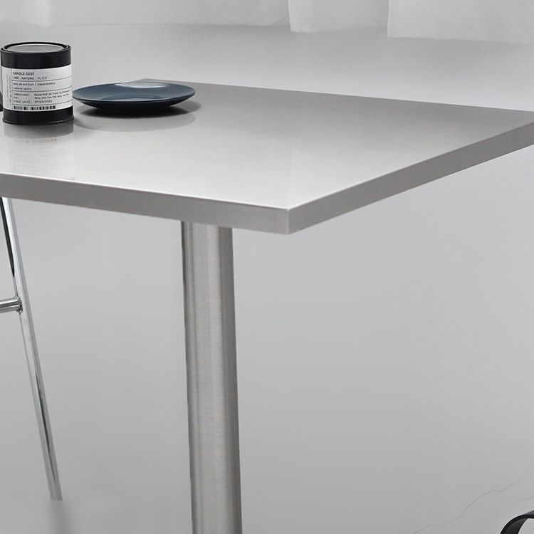 Industrial Style Pub Table Bar Height Metal Bar Table for Indoor