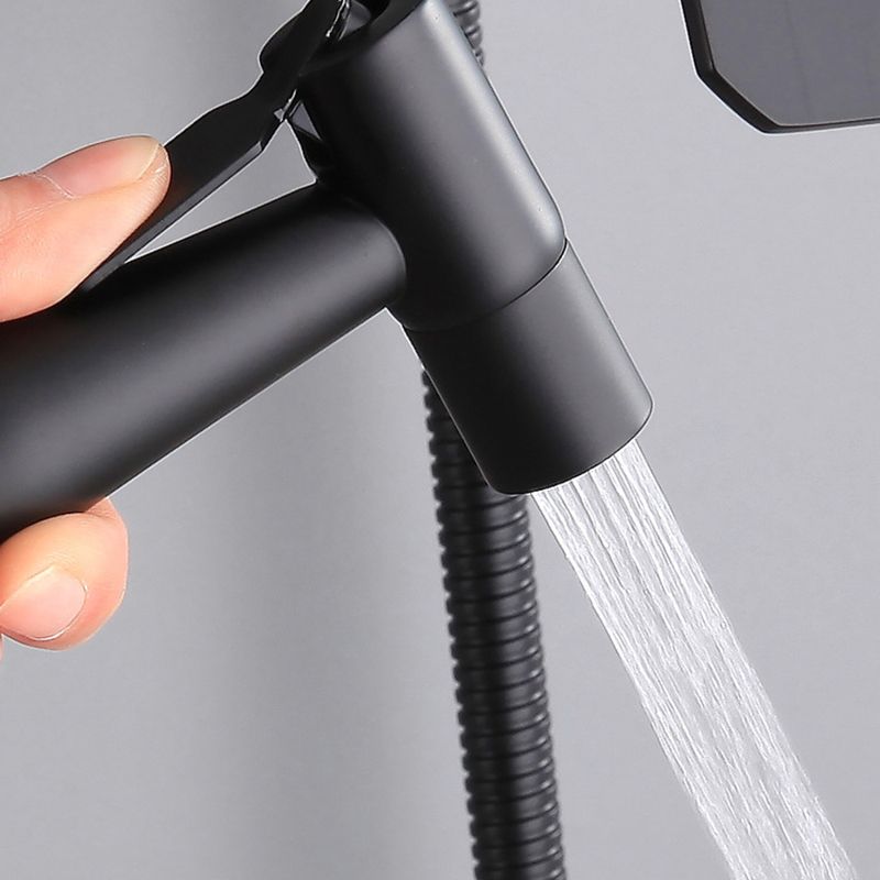 Modern Oval Swivel Shower Stainless Steel Shower Head Shower Faucet on Wall