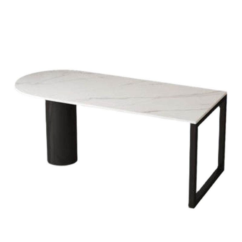 Stone Dining Site Table Simplicity Style Dining Room Collection for Indoor