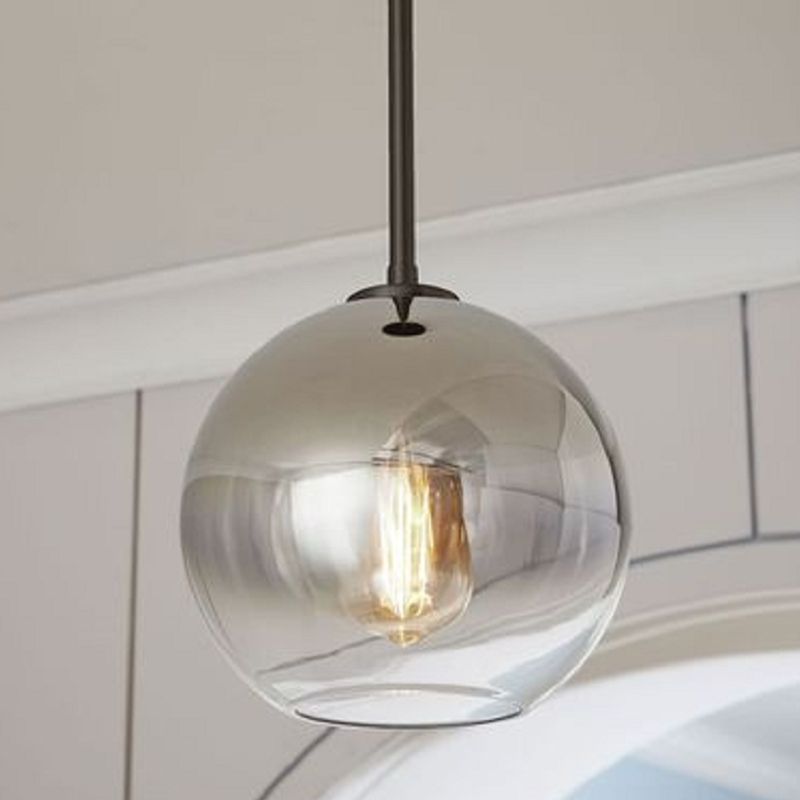 Nordic Style Anhänger Leichtkugel Formbirnen -Deckenlampe mit Glasschatten für Schlafzimmer