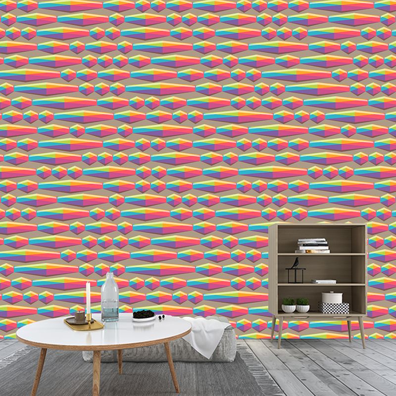 Contemporary Geometric Wall Mural Modernist Wall Covering for Bedroom Decor