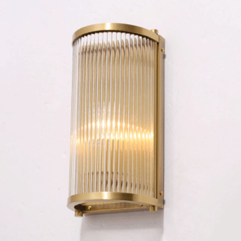 Wall Mounted Light Fixture Modern Glass Wall Mounted Lighting in Gold