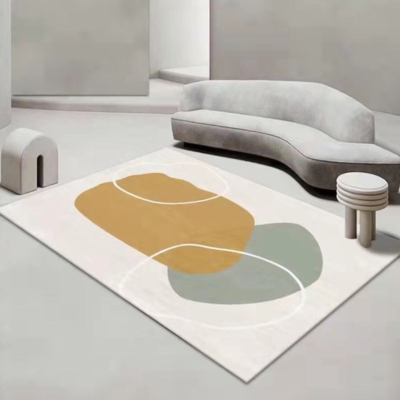 Grey Circle Teppich Polyester Freizeitteppich nicht rutschfestem Teppich für den Salon