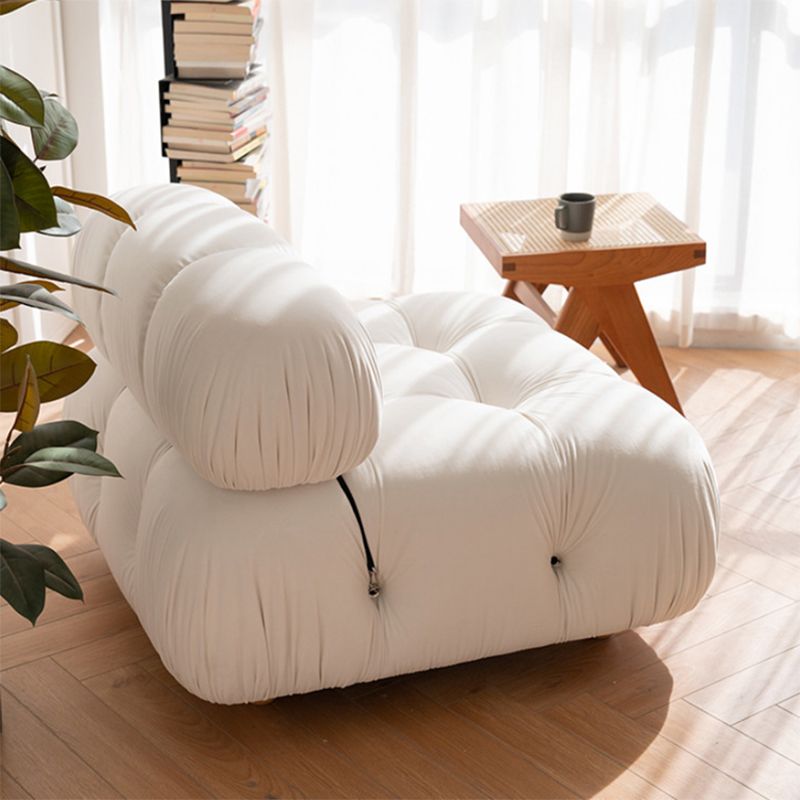 Modern Style Lamb Velvet Sofa Low Back Grey/white/orange/blue Sofa bed