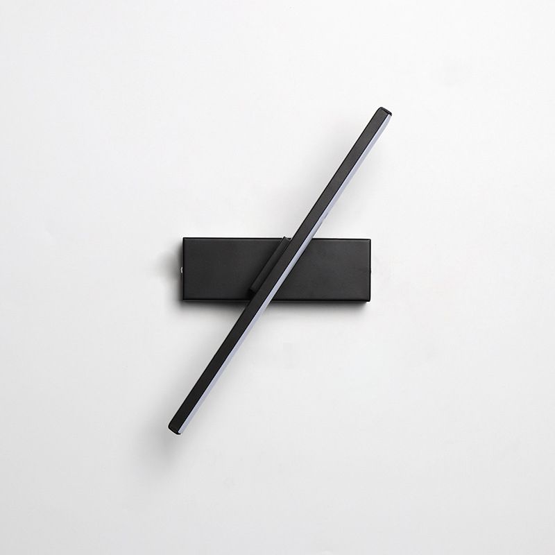 Minimalismo Lámpara de pared LED de cabecera rotativa Luces geométricas de estilo moderno de aluminio