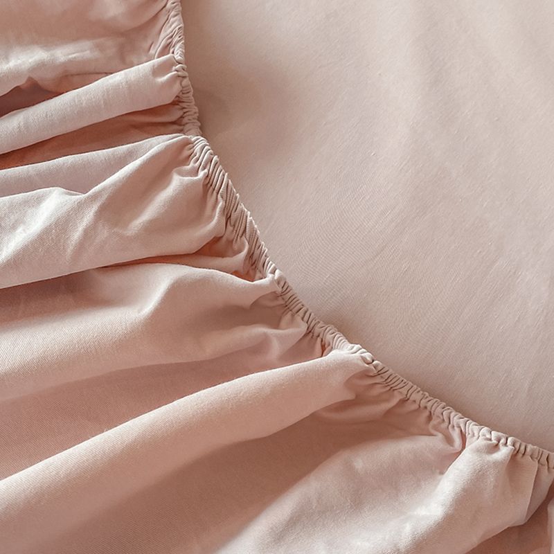 Modern Soild Fitted Sheet Cotton Elegand Bed Sheet Set for Bedroom