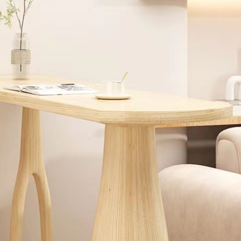 Contemporary Style Wood Bar Table 1/2 Pieces Bar Table Set for Home Use