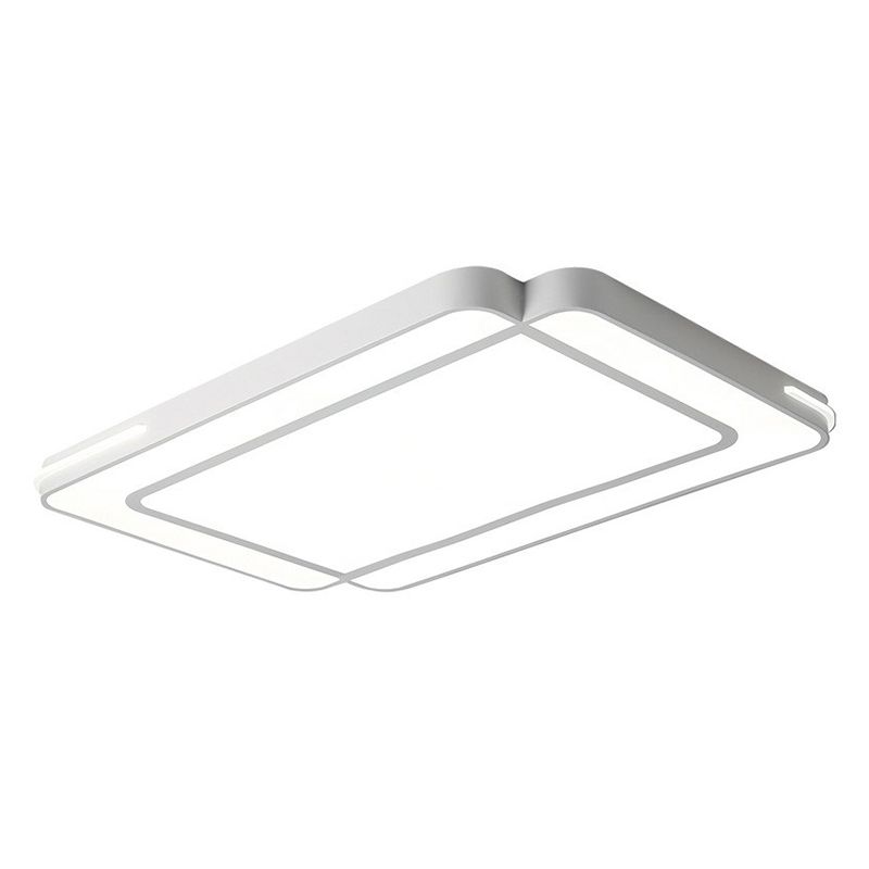 Geometrical Acrylic LED Flush Mount Light Simplicity White Flush Mount Ceiling Light
