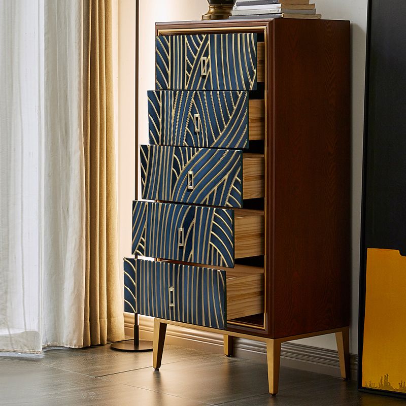 15.6-inch Width Glam Storage Chest Dresser Solid Wood Dresser